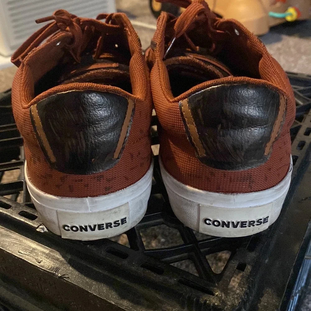 Burgundy Custom Converse - Picture 3 of 3